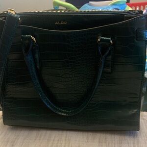 ALDO Green Croc-Embossed Women's Bag